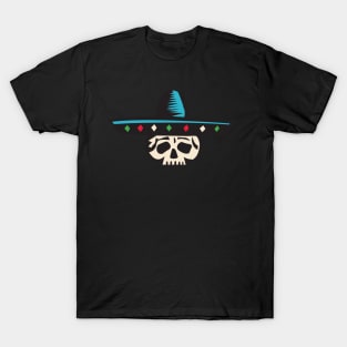 Mexican scull with hat T-Shirt